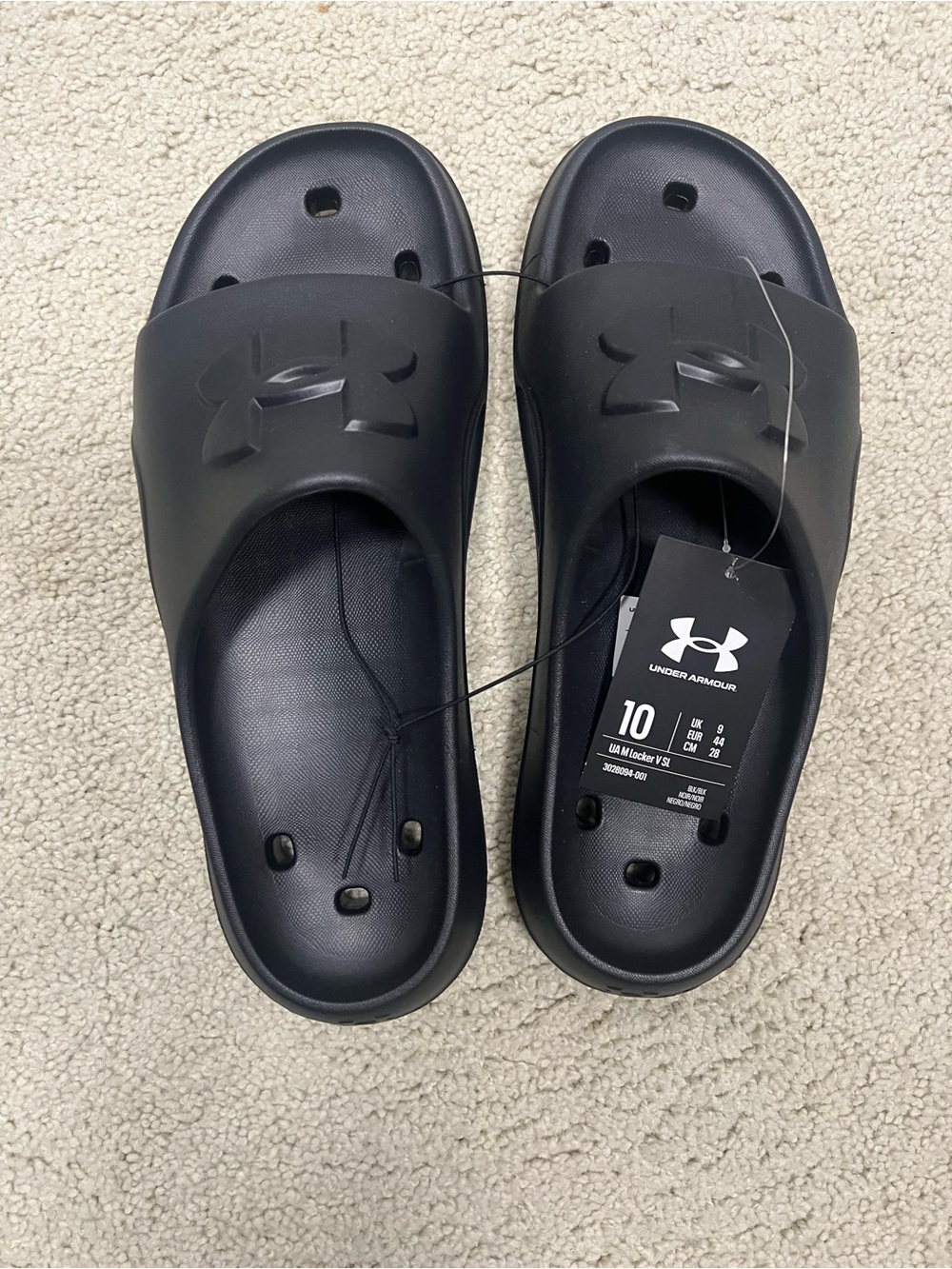 Under Armour Black Men's Slip-On Slide Sandals